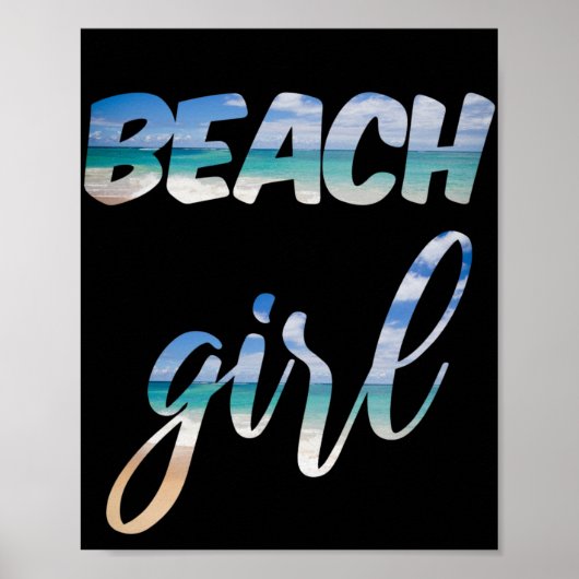 Beach Girl Poster (Voorkant)