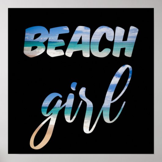 Beach Girl Poster (Voorkant)