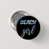 Beach Girl Ronde Button 3,2 Cm (Voorkant /achterkant)