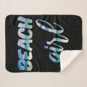 Beach Girl Sherpa Deken (Voorkant (horizontaal))