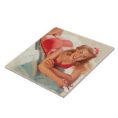 Beach Girl Tegeltje (Zijkant)