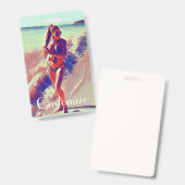 Beach Girl Thunder_Cove Badge (Voor- en achterkant)