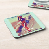 Beach Girl Thunder_Cove Bier Onderzetter (Linkerzijde)