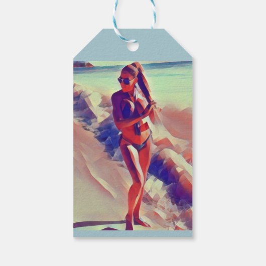 Beach Girl Thunder_Cove Cadeaulabel (Achterkant)