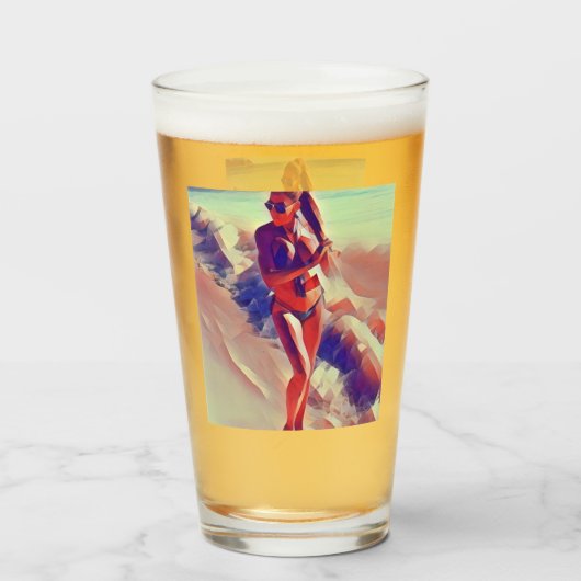 Beach Girl Thunder_Cove Glas (Achterkant gevuld)