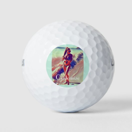 Beach Girl Thunder_Cove Golfballen (Voorkant)