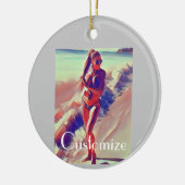 Beach Girl Thunder_Cove Keramisch Ornament (Links)