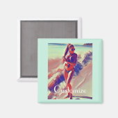 Beach Girl Thunder_Cove Magneet (Voorkant / Achterkant)