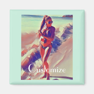 Beach Girl Thunder_Cove Magneet