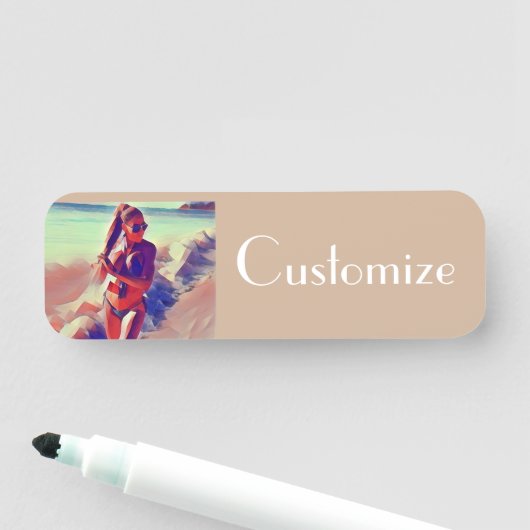 Beach Girl Thunder_Cove Naamplaatje (In situ)