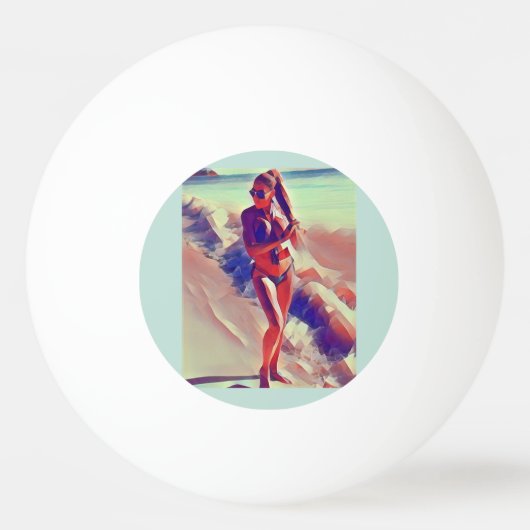 Beach Girl Thunder_Cove Pingpongbal (Achterkant)