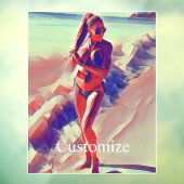 Beach Girl Thunder_Cove Raamsticker (Vel 3)