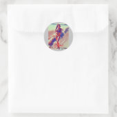 Beach Girl Thunder_Cove Ronde Sticker (Tas)