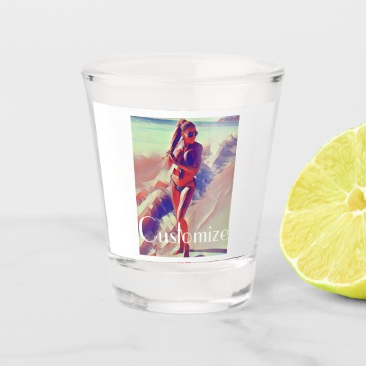 Beach Girl Thunder_Cove Shot Glas (Voorkant)