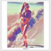 Beach Girl Thunder_Cove Sticker (Vel)