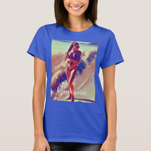 Beach Girl Thunder_Cove T-shirt (Voorkant)
