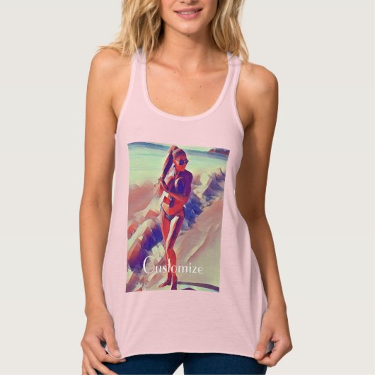 Beach Girl Thunder_Cove Tanktop (Voorkant)