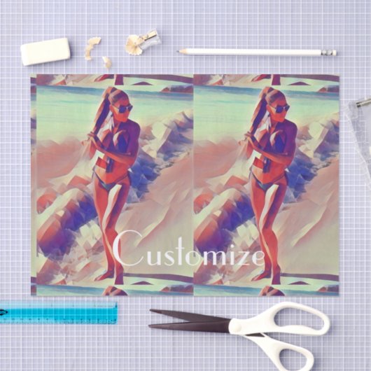 Beach Girl Thunder_Cove Tissuepapier (Craft)