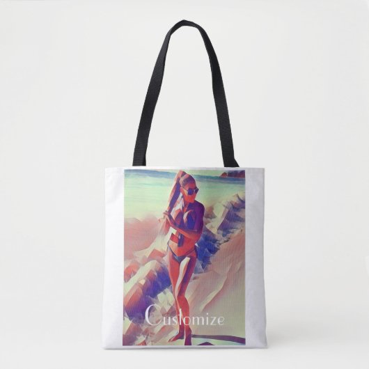 Beach Girl Thunder_Cove Tote Bag (Voorkant)