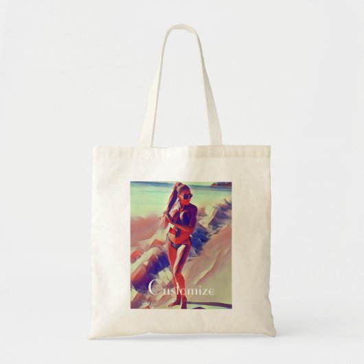 Beach Girl Thunder_Cove Tote Bag (Voorkant)