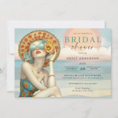 Beach Glam bij het Zee Vrijgezellenfeest Kaart (Voorkant)