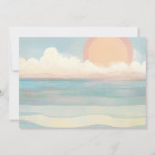 Beach Glam bij het Zee Vrijgezellenfeest Kaart (Achterkant)