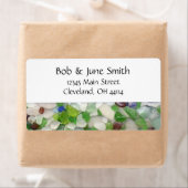 Beach Glass Adresetiketten Etiket (Insitu)