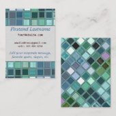 Beach Glass Mosaic Tile Art Visitekaartje (Voorkant / Achterkant)