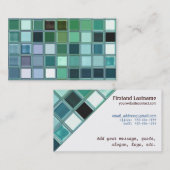 Beach Glass Mosaic Tile Art Visitekaartje (Voorkant / Achterkant)
