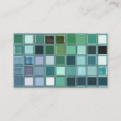 Beach Glass Mosaic Tile Art Visitekaartje (Voorkant)