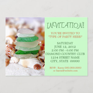 Beach Glass & Seashells-uitvindingen Kaart