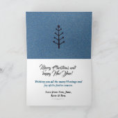 Beach Glitter-kerstWenskaart Feestdagen Kaart (Binnen)