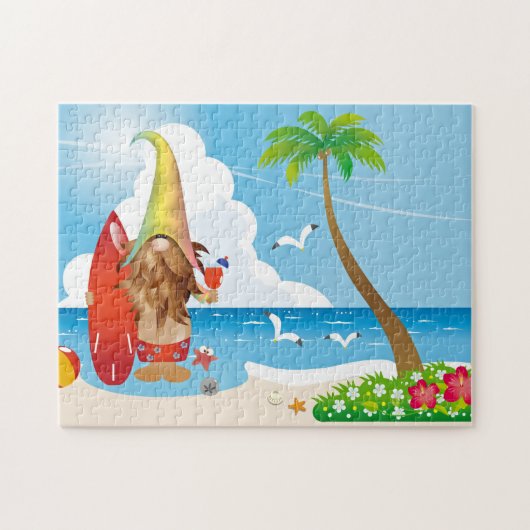 Beach Gnome Puzzle Legpuzzel (Horizontaal)
