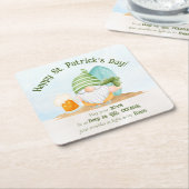 Beach Gnome St Patrick's Day Paper Onderzetter (Schuin)