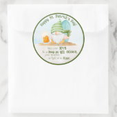 Beach Gnome St Patrick's Day Ronde Sticker (Tas)