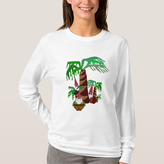 Beach Gnomen Dames T-shirt met lange mouwen (Voorkant)