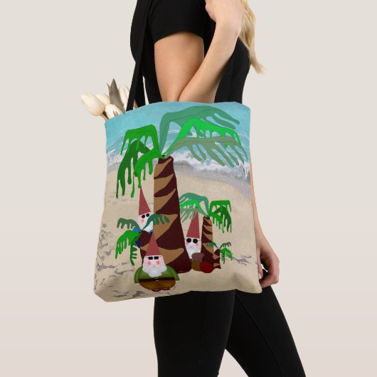 Beach Gnomes Canvas tas (Dichtbij)
