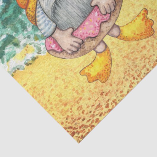 Beach Gnomes Decoupage Tissuepapier (Detail)