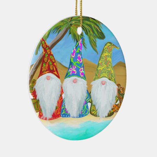 BEACH GNOMES KERAMISCH ORNAMENT (Rechts)