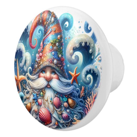 Beach Gnomes Keramische Knop (Rechts)