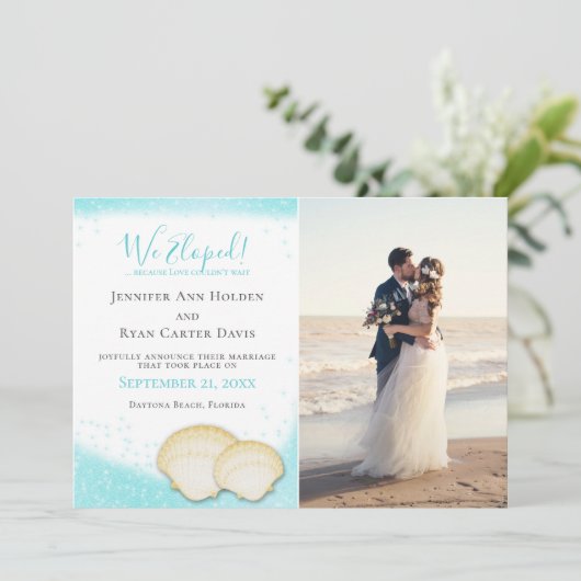 Beach Gold Sparkle we hebben uitgezocht met een fo Kaart (Staand voorkant)