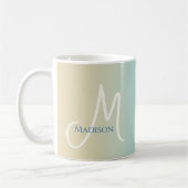 Beach Gradient Monogram  Koffiemok (Links)
