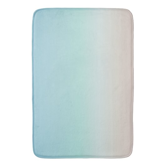 Beach gradiënt | Turquoise Modern minimalist Badmat (Voorkant Verticaal)