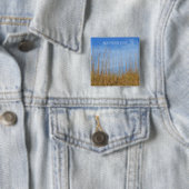 Beach Grass by Shirley Taylor Vierkante Button 5,1 Cm (In situ)