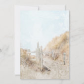 Beach grass Invitat Kaart (Achterkant)