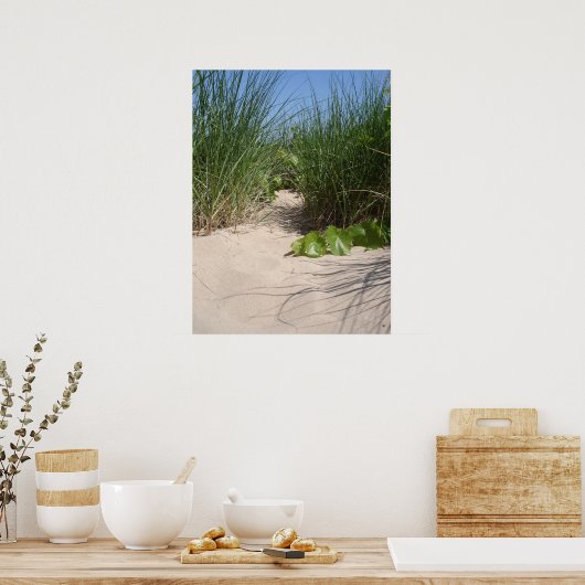 Beach Grass, Warren Dunes, MI Poster (Keuken)