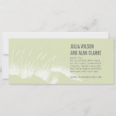 Beach Grass Wedding Invitations Martha's Vineyard Kaart (Voorkant)