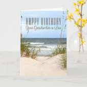 Beach Great Grandmoeder-in-law-thuiskaart Kaart (Gele Bloem)
