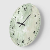 Beach Green Cream Sand abstract Grote Klok (Hoek)