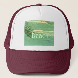 "Beach" Green Ocean Trucker Hat Pet